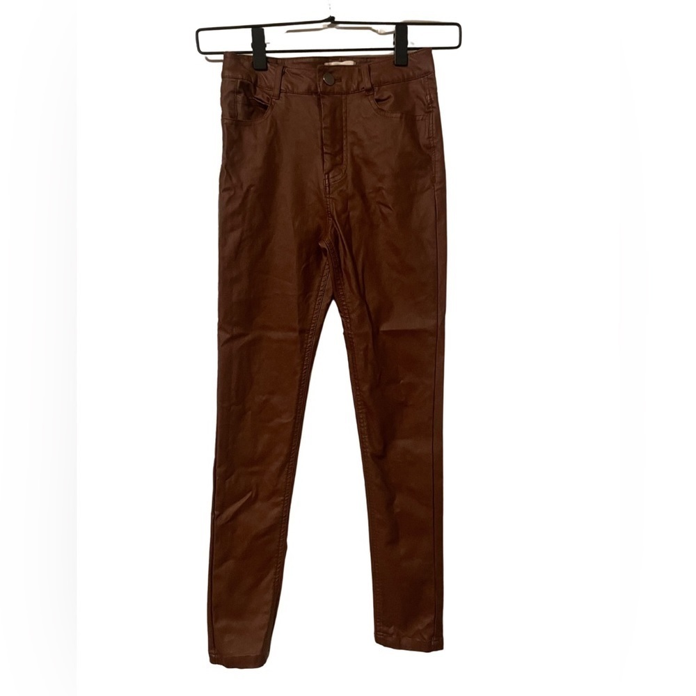 GB Girls Faux Leather Skinny Pants Girls Size 10